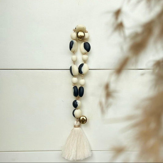 Black & White clay Beads